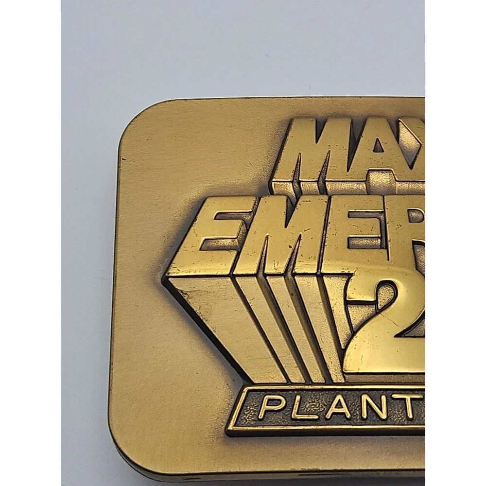 Vintage 1987 John Deere MAX EMERGE 2 Planters Belt Buckle Deere & Co Moline Ill.